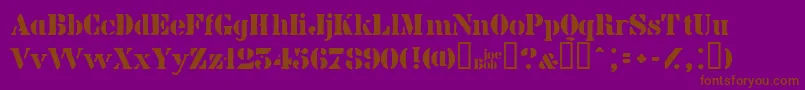 Billiekid Font – Brown Fonts on Purple Background
