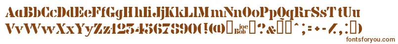 Billiekid Font – Brown Fonts on White Background