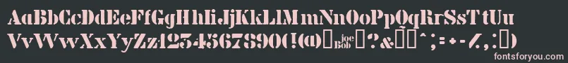 Billiekid Font – Pink Fonts on Black Background