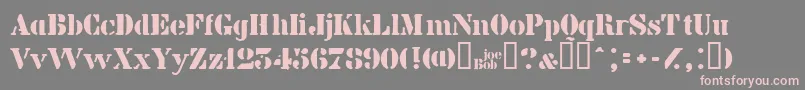 Billiekid Font – Pink Fonts on Gray Background