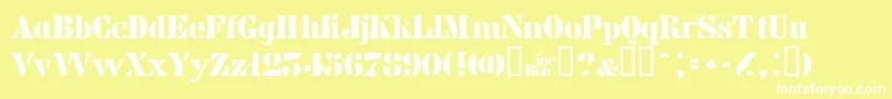 Billiekid Font – White Fonts on Yellow Background