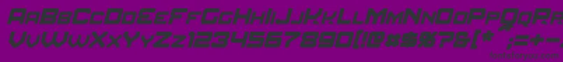 AmuroItalic-fontti – mustat fontit violetilla taustalla