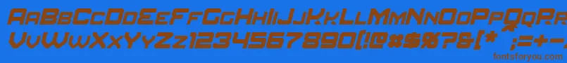 More about AmuroItalic Font AmuroItalic Font – Brown Fonts on Blue Background