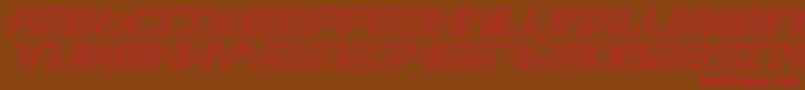 Scifieoi Font – Red Fonts on Brown Background