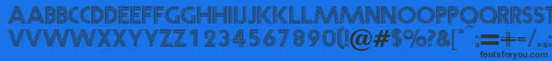 Prisma Font – Black Fonts on Blue Background