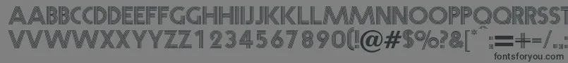 フォントPrisma – 黒い文字の灰色の背景