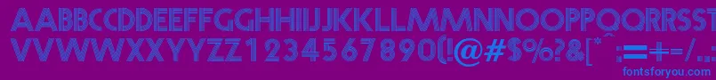 Prisma Font – Blue Fonts on Purple Background