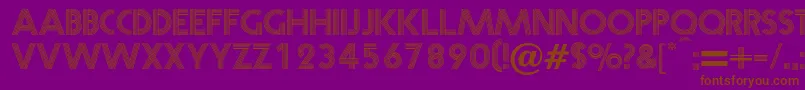 Prisma Font – Brown Fonts on Purple Background