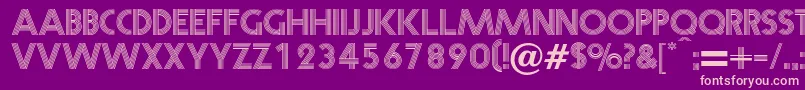 Prisma Font – Pink Fonts on Purple Background