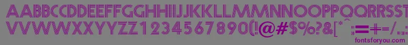 Шрифт Prisma – фиолетовые шрифты на сером фоне