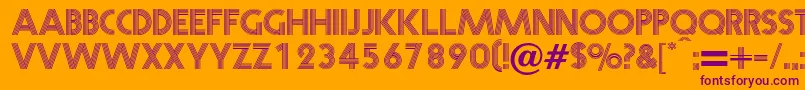 Шрифт Prisma – фиолетовые шрифты на оранжевом фоне
