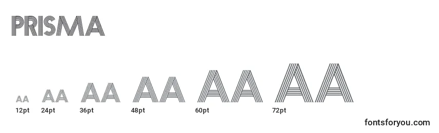 Prisma (67080) Font Sizes