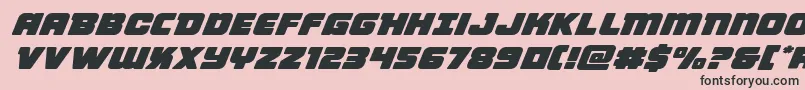 Victorycomicsexpandital Font – Black Fonts on Pink Background