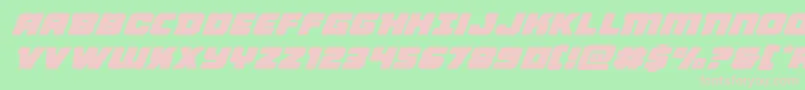 Victorycomicsexpandital Font – Pink Fonts on Green Background