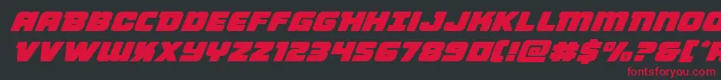 Victorycomicsexpandital Font – Red Fonts on Black Background