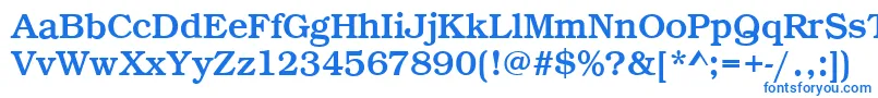 BookRegular Font – Blue Fonts on White Background