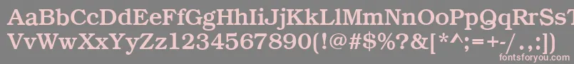 BookRegular Font – Pink Fonts on Gray Background