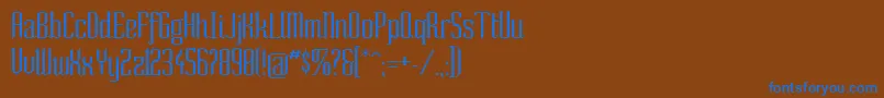 Sonorm Font – Blue Fonts on Brown Background
