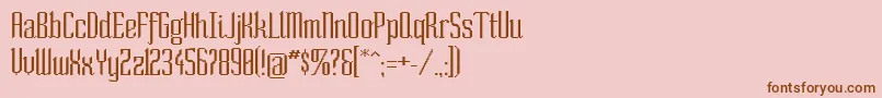 Шрифт Sonorm – коричневые шрифты на розовом фоне