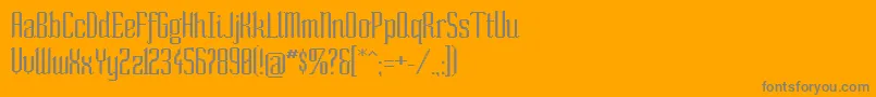 フォントSonorm – オレンジの背景に灰色の文字