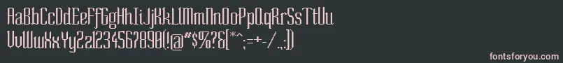 Шрифт Sonorm – розовые шрифты на чёрном фоне