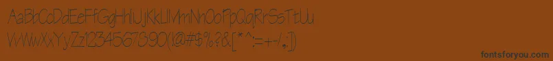 Cheerstypenorm13RegularTtcon Font – Black Fonts on Brown Background