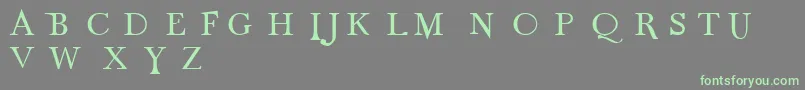 Odnt Font – Green Fonts on Gray Background