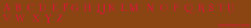 Odnt Font – Red Fonts on Brown Background
