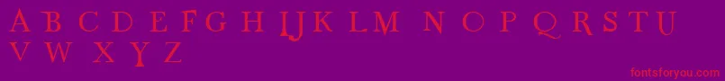 Odnt Font – Red Fonts on Purple Background