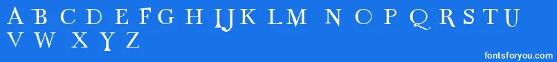Odnt Font – White Fonts on Blue Background