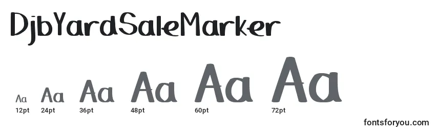 DjbYardSaleMarker Font Sizes