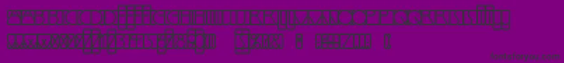 LinotypemindlineOutside Font – Black Fonts on Purple Background