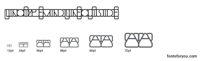 Rozmiary czcionki LinotypemindlineOutside
