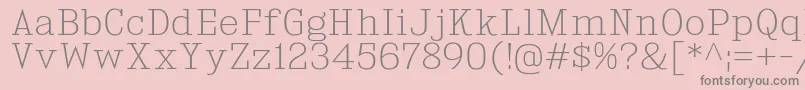 KingsbridgeEl Font – Gray Fonts on Pink Background