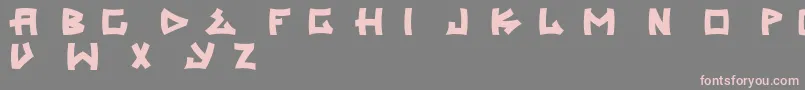 Trasher Font – Pink Fonts on Gray Background