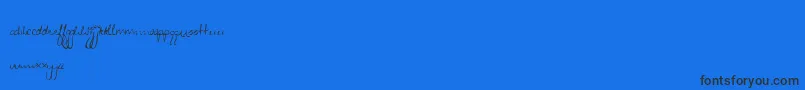 Zeebz Font – Black Fonts on Blue Background