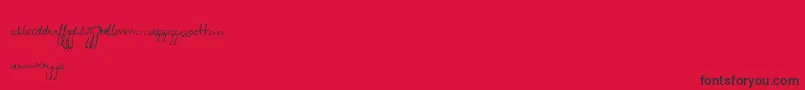 Zeebz Font – Black Fonts on Red Background