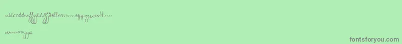 Zeebz Font – Gray Fonts on Green Background