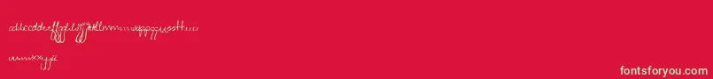 Zeebz Font – Green Fonts on Red Background