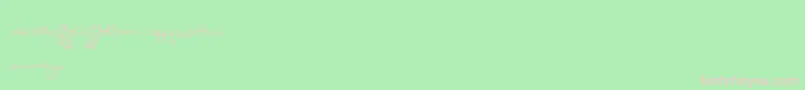 Zeebz Font – Pink Fonts on Green Background