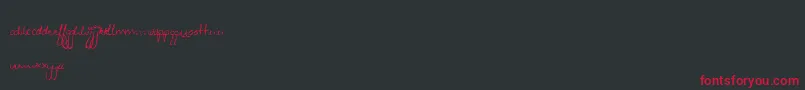 Zeebz Font – Red Fonts on Black Background