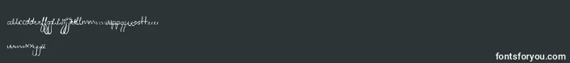 Zeebz Font – White Fonts on Black Background