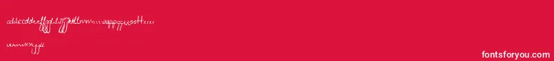 Zeebz Font – White Fonts on Red Background