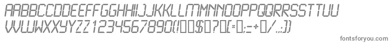 LiquidcrystalNormalitalic Font – Gray Fonts on White Background