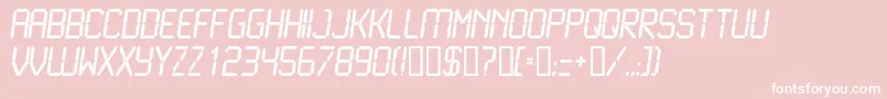 fuente LiquidcrystalNormalitalic – Fuentes Blancas Sobre Fondo Rosa