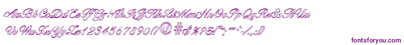 BallantinesoutlineRegular Font – Purple Fonts on White Background
