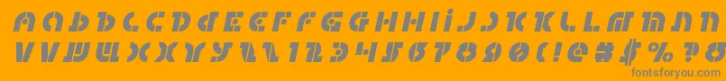 Questloktitleital Font – Gray Fonts on Orange Background