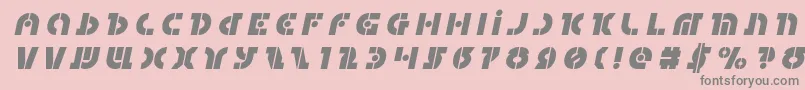 Questloktitleital Font – Gray Fonts on Pink Background