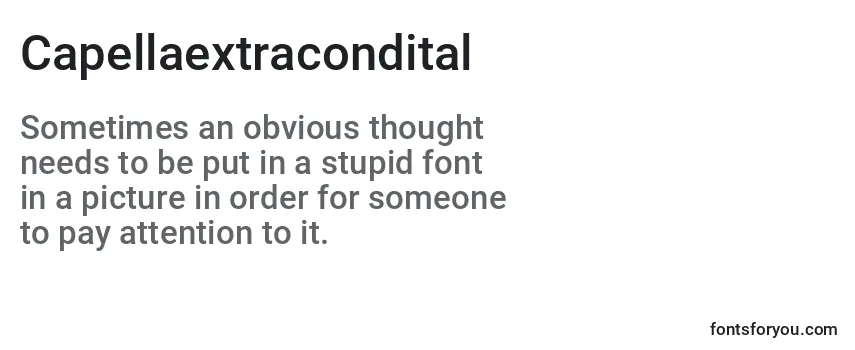 Capellaextracondital Font
