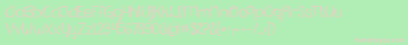 Kgfallingslowly Font – Pink Fonts on Green Background